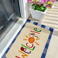 thumbnail image 4 of Summer Door Mat,Sun Ladybug Indoor Outdoor Non-Slip Welcome Doormat,Entryway Front Porch Farmhouse Summer Welcome Door Mat Grey for Entrance Decor,30" x 17", 4 of 6