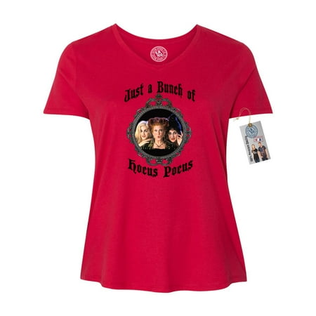 Hocus Pocus Movie Halloween Shirt Plus Size Womens V Neck T-Shirt Top