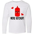 thumbnail image 3 of Inktastic Ketchup Lover Funny Long Sleeve Youth T-Shirt, 3 of 5