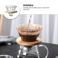 thumbnail image 2 of 1 Ensemble Filtre à Café en Verre à Rayures Entonnoir à Café Réutilisable Passoire à Café, 2 of 9