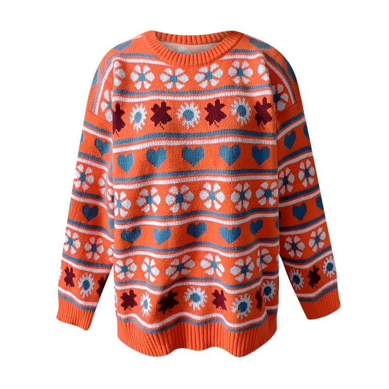 Orange sweater walmart cheap