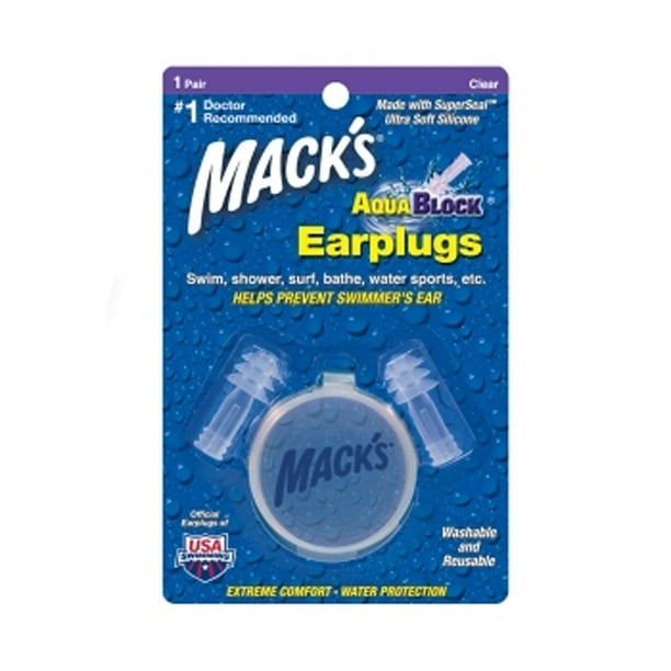 Macks Aquablock Ear Plugs 1 Pair