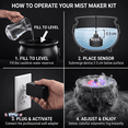 thumbnail image 6 of PMU Halloween Cauldron Magic Multicolor Mist Fogger for Enchanting Atmosphere Mist Maker (6/pkg) Pkg/1, 6 of 10