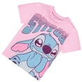 thumbnail image 5 of Disney Lilo and Stitch Girls Short Sleeve T-Shirt- Stitch & Angel Girls Tee with Rhinestones Sizes 4-16, 5 of 6