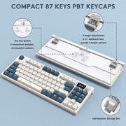 ATTACK SHARK K86 Wireless Mechanical Keyboard 75% with TFT Color Display & Knob Apex Pro TKL, 2.4G/Bluetooth/USB-C Wired RGB Backlit, Hot Swappable
