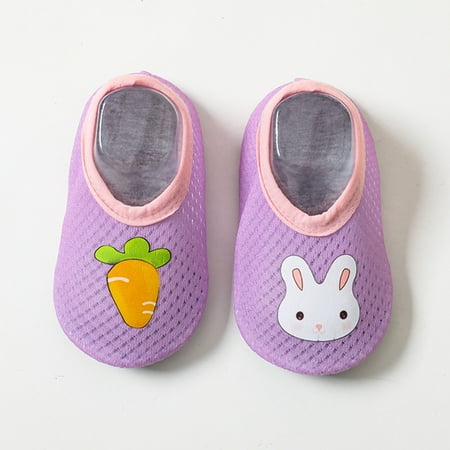 

Cathalem Girls Baptism Shoes Rabbit Toddler Shoes Barefoot Socks Non-Slip Carrot Socks Baby Prints Animal 13Y 4c Boy Shoes Purple 12