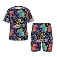thumbnail image 1 of Balery Colorful Animals Conjunto de Pijama Infantil de Manga Corta con Estampado – Ropa de Dormir de Algodón Suave-3X-Large, 1 of 5