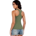 thumbnail image 7 of Cadmus Womens Workout Tank Tops Scoop Neck Summer Sleeveless Basic Shirt Ribbed Racerback Blouses, 7 of 7