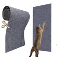 thumbnail image 2 of 15.7" x 78.7" Cat Scratch Couch Furniture Protector, Sofa Protector Cover Cat Scratcher Wall Pad from Cat Claws for DlY Scratch Post Cat Tree Climbing Cat Scratching Guard (Dark Grey), 2 of 7