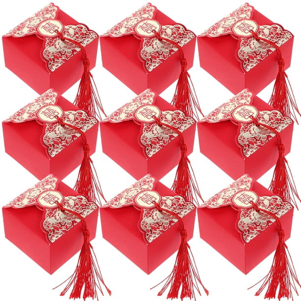 20 cajas de regalo para bodas, dulces románticos, fiestas de cumpleaños, baby shower, chocolates, regalos, bolsas rojas