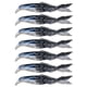 thumbnail image 1 of 8uds. Señuelo de pesca de pez de cola de tijeras multisección para agua salada (-) azul blanco 7 piezas, 1 of 3