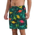 thumbnail image 2 of Fotbe Colorful Dinosaurs Trajes de Baño Estampados para Hombre, Shorts de Verano de Secado Rápido, Ropa de Playa, Bañadores-X-Large, 2 of 6