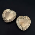 thumbnail image 4 of GKNET Exaggerated Alloy Heart Shaped Glass Sparkling Personality East Earrings, 4 of 6