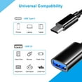 thumbnail image 7 of USB C to USB 3.0 Adapter [2 Pack]black, USB C Male to USB Female OTG Cable Adapter Compatible with MacBook Pro/Air, iPhone 17 Pro Max/iPhone Air/16e/16/15 Series, Samsung Galaxy S25/S24/S23, 7 of 7