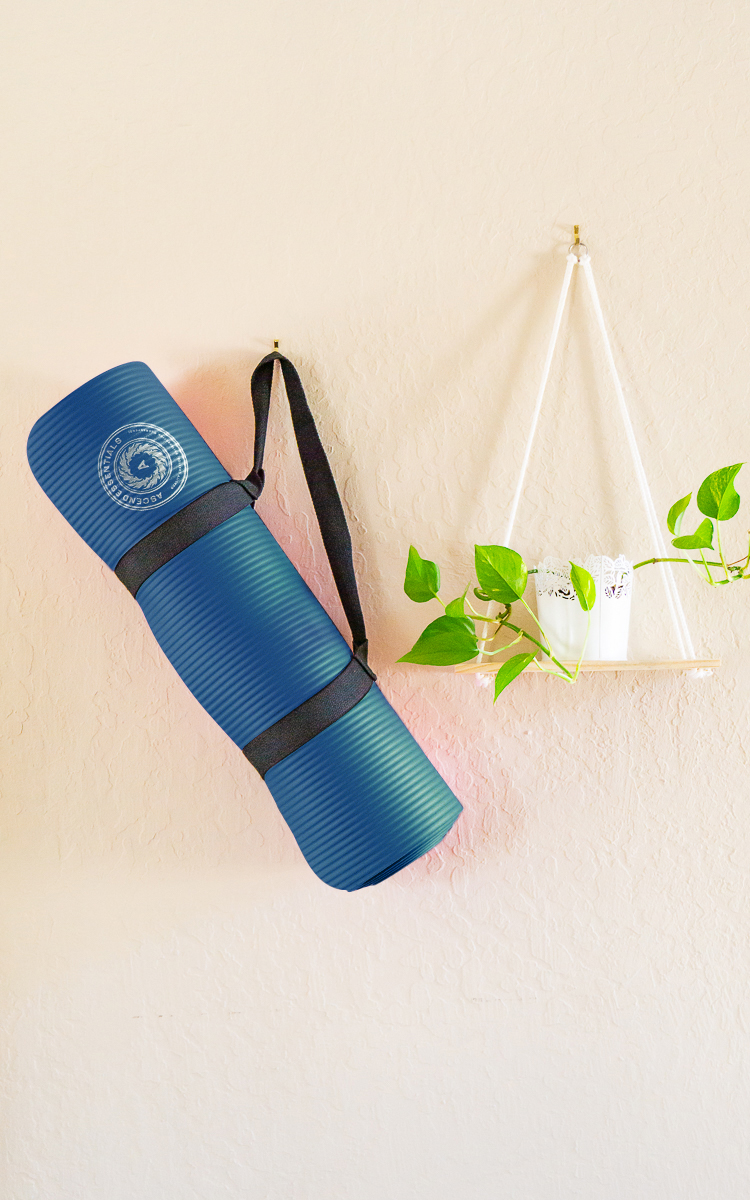 Yoga Mat with Carry Strap | Lightweight Yoga Mat For Pilates, Yoga | Free eBook For Mat Workouts