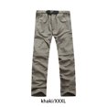 thumbnail image 2 of Pantalones de verano 2 en 1 para hombre con bolsillos laterales para senderismo, pantalones desmontables de moda de secado rápido, pantalones Prendas para la parte inferior del cuerpo Caqui XXXL Qarigey AP019299-06, 2 of 6