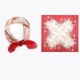 thumbnail image 4 of Ensemble de Foulards Carrés Floraux Lisses Mode Foulard pour Femmes, 4 of 10