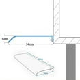 thumbnail image 3 of DOLITY Window Awning Window Canopy Garden No PC Brackets Transparent 40cm Width 40cmx80cm, 3 of 9