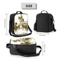 thumbnail image 2 of Rateoe Cattle Drive By Two Cowboys Lunch Bag Reusable Lunch Box with Shoulder Straps for Men Women Insulated Portable Lunchbox for adults Suitable for School Work Picnic, 2 of 7