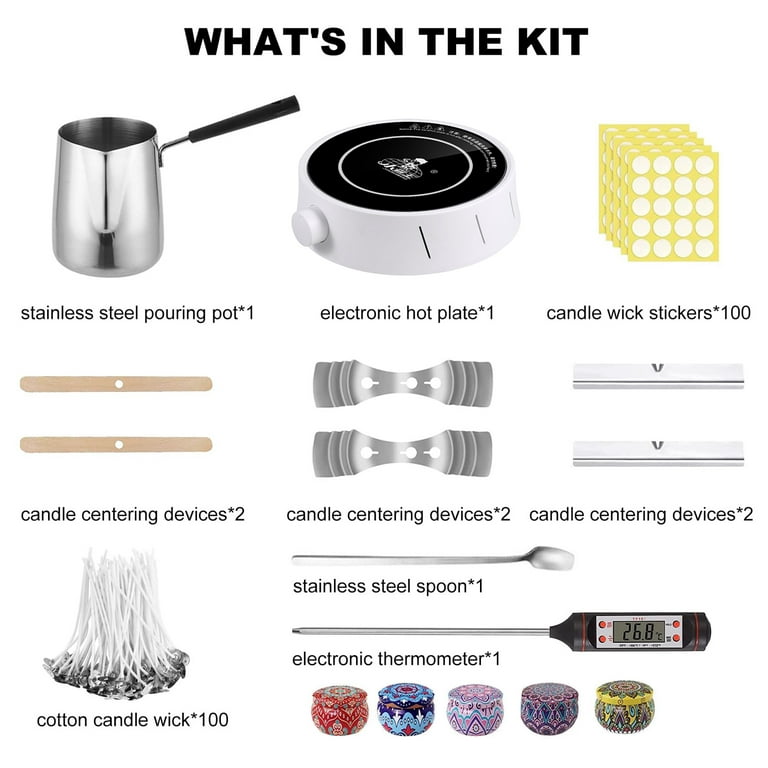 Making Kit With Electronic Hot Plate DIY Candle Maker 