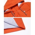 thumbnail image 4 of Gabardina impermeable LOMON con capucha larga para mujer, 4 of 6