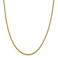 thumbnail image 1 of Real 14kt Yellow Gold 2.2mm Semi-Solid Franco Chain; 22 inch; Lobster Clasp; for Adults and Teens; for Women and Men, 1 of 5