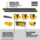 thumbnail image 4 of Organizador de herramientas eléctricas DEWALT DWST82825 para almacenamiento de garaje, 10 unidades, 4 of 6