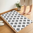 Doormat Western Aztec Tribal Doormats Entrance Door Rug White Geometric ...