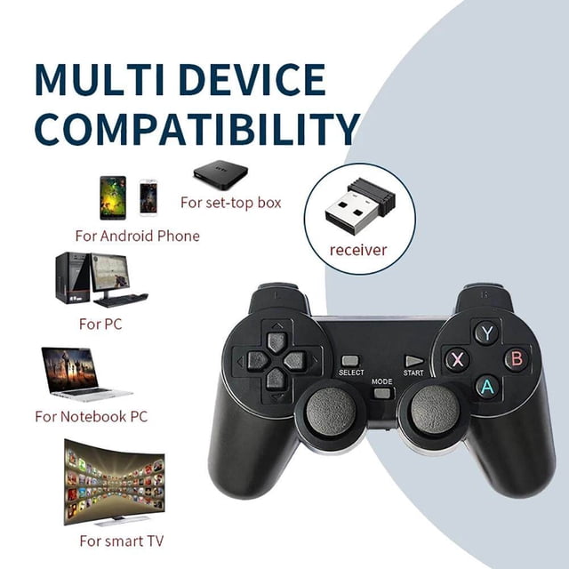 Controlador de juegos inalámbrico de 2,4 G, joystick inalámbrico, accesorios de computadora cómodos