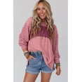 thumbnail image 4 of Women's Peach Blossom Colorblock Striped Bishop Sleeve Top, 4 of 5