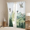 thumbnail image 3 of Feelyou Jungle Nature Scenery Blackout Curtains Set of 2 (52x84 Each), Cartoon Wildlife Duck Window Curtains, Rustic Farmhouse Curtains and Drapes, Living Room Curtains Decor, 3 of 6