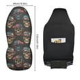 thumbnail image 2 of ALAZA Magic Skulls Car Seat Covers 2 PCs Universal Auto Front Seats Interior Protector, 2 of 7