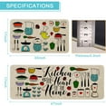 thumbnail image 2 of The Kitchen is The Heart of The Home Kitchen Mats Set of 2, Non-Slip Rubber Back Kitchen Rugs, Seasonal Holiday Cooking Sets Washable Floor Mat for Home Kitchen Decor - 17x29 and 17x47 Inch, 2 of 6