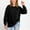 Black, variant on Sweatshirts for Womens Loose Crewneck Long Sleeve Shirts Fall Casual Outfits Top Solid Color Blouses Pullover 2025 Trendy Fashion Clothings
