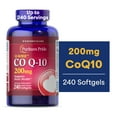 thumbnail image 2 of (2 pack) Puritans Pride QSORB CoQ10 200 mg Supplement for Heart Health Support** Important for Statin Medication Users 240 Rapid Release Softgels, 2 of 7