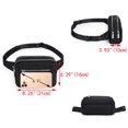 thumbnail image 3 of UTO Fanny Packs for Women Nylon Crossbody Belt Bag Fashion Waist Bag for Travel Hiking Running with Adjustable Strap(Black), 3 of 9