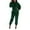Green, variant on HXWCHs Women's Autumn Winter Sequin Knit Tracksuit Set Fashionable Casual Wear Two Piece Outfit with Straight Leg Pants Red M