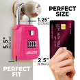 thumbnail image 2 of Caja para llaves Lion Locks 1500 Code Outdoor con capacidad para 5 llaves, color rosa, 2 of 8