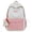 Pink, variant on Star Pattern Backpack Bow Embroidery Schoolbag with Small Pendant Bag Casual Nylon Rucksack Lightweight Multi-pockets Backpack Outdoor Travel Backpacks (Black)