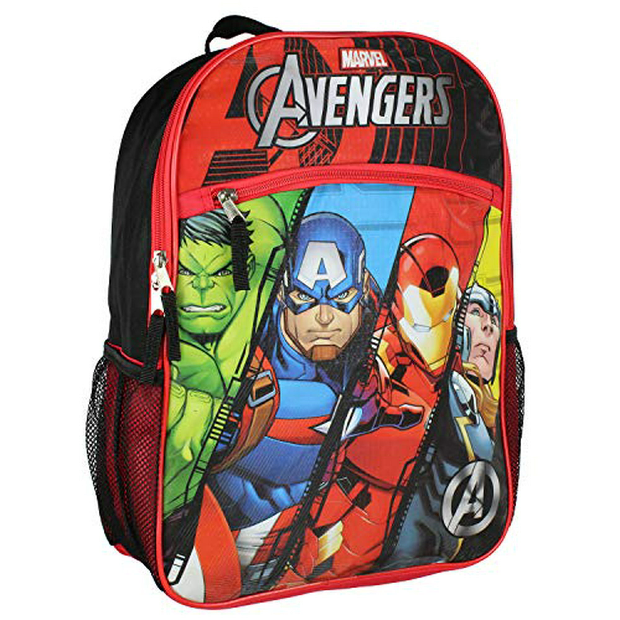 Marvel Avengers Backpack Iron Man Thor Hulk Captain America Travel 16 Backpack