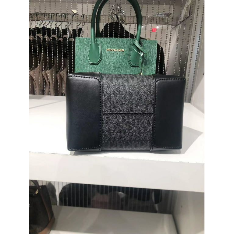 Michael Kors Small Suri Bucket Bag Tote Crossbody Black MK Signature  Leather PVC : Clothing, Shoes & Jewelry 