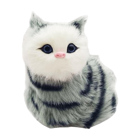 Pitycbo Electric Plush Toy Cat Electronic Interactive Cat Toy Simulated Realistic Kitten