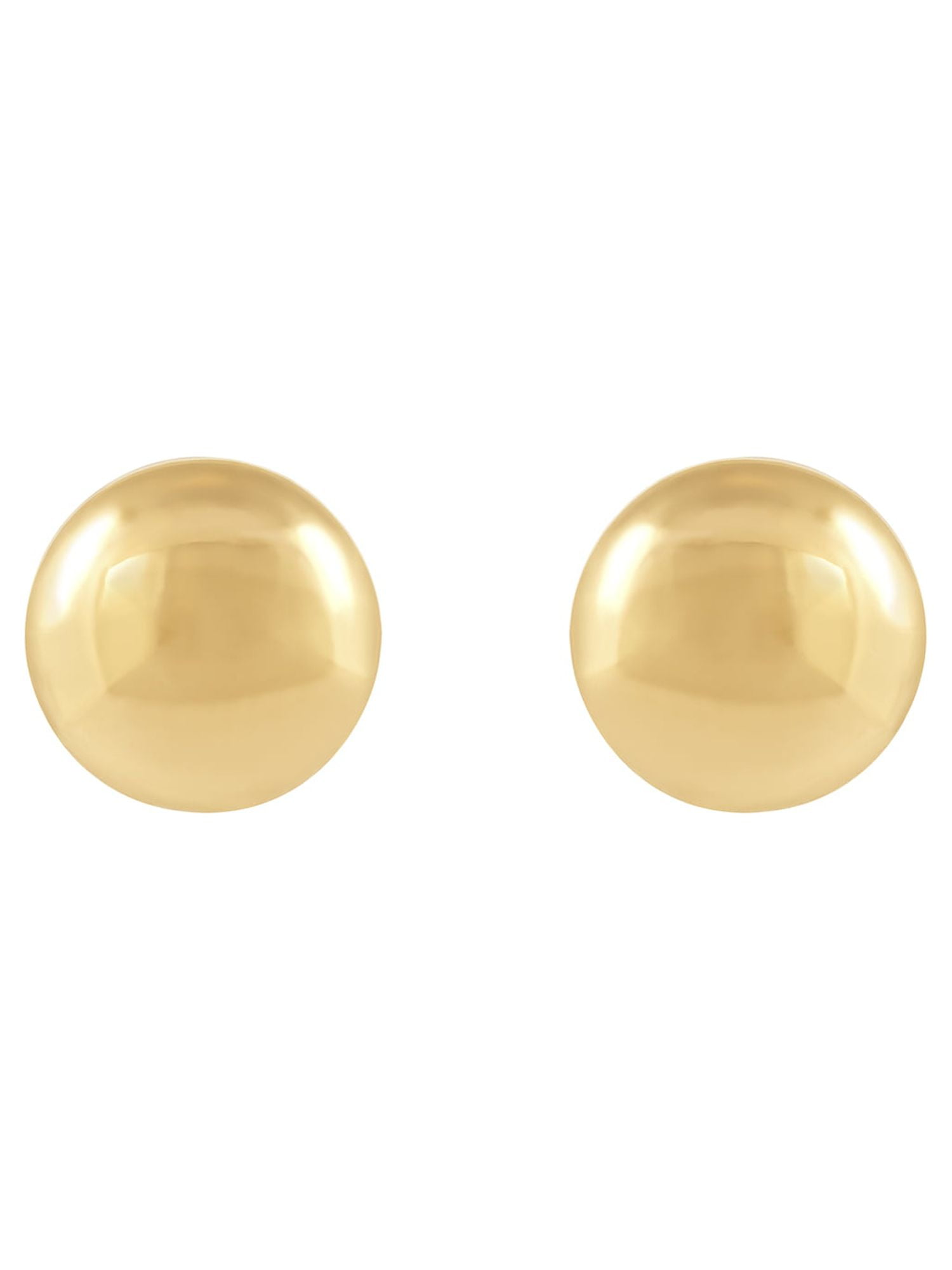Brilliance Fine Jewelry 10K Yellow Gold Hollow 7MM Ball Studs Earrings