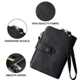 thumbnail image 3 of Apuakthei - Cartera pequeña de piel plegable para mujer, con ranuras para tarjetas, ventana de identificación, monedero con cremallera, 3 of 6