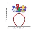 thumbnail image 2 of Diadema para aficionados al fútbol de la Copa de Europa, diadema para aficionados al fútbol de decoración de fiesta, 2 of 2