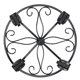 thumbnail image 3 of Soporte rodante con ruedas Yuxing maceta de hierro resistente color negro tamaño 30 cm, 3 of 5