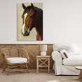 thumbnail image 3 of Stupell Industries Rustic Lodge Beautiful Brown Horse Portrait Canvas Art, 20 x 30, by Petals Prints Design, 3 of 8