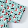 thumbnail image 5 of Ymyiu Toddler Boy Shirt Hawaiian Shirts for Boys Button Down Short Sleeve Tropical Kids Summer Beachwear Tops 6-12 Months(Mint Green, 6-12 Months), 5 of 6