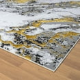 thumbnail image 4 of Luxe Weavers Abstract Marble Gold 5x7 Area Rug for Living Room and Bedroom, 4 of 10