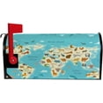 thumbnail image 5 of Coolnut Mailbox Covers Magnetic Oversize Animals World Map Seasonal Mail Wraps for Home Outdoor Decor, 25.4"x20.78", 5 of 5